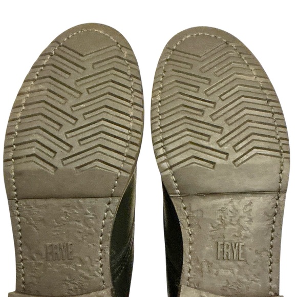 FRYE Veronica Flex Black Leather Combat Boot Size 6.5 Lace-ups - Picture 14 of 16